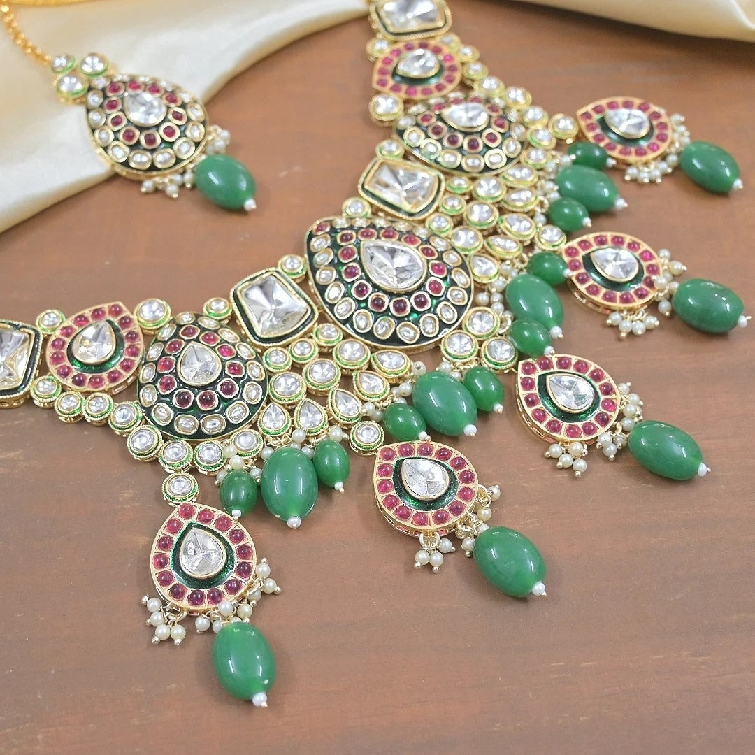 Jaswinder Traditional Kundan Semi Bridal Choker