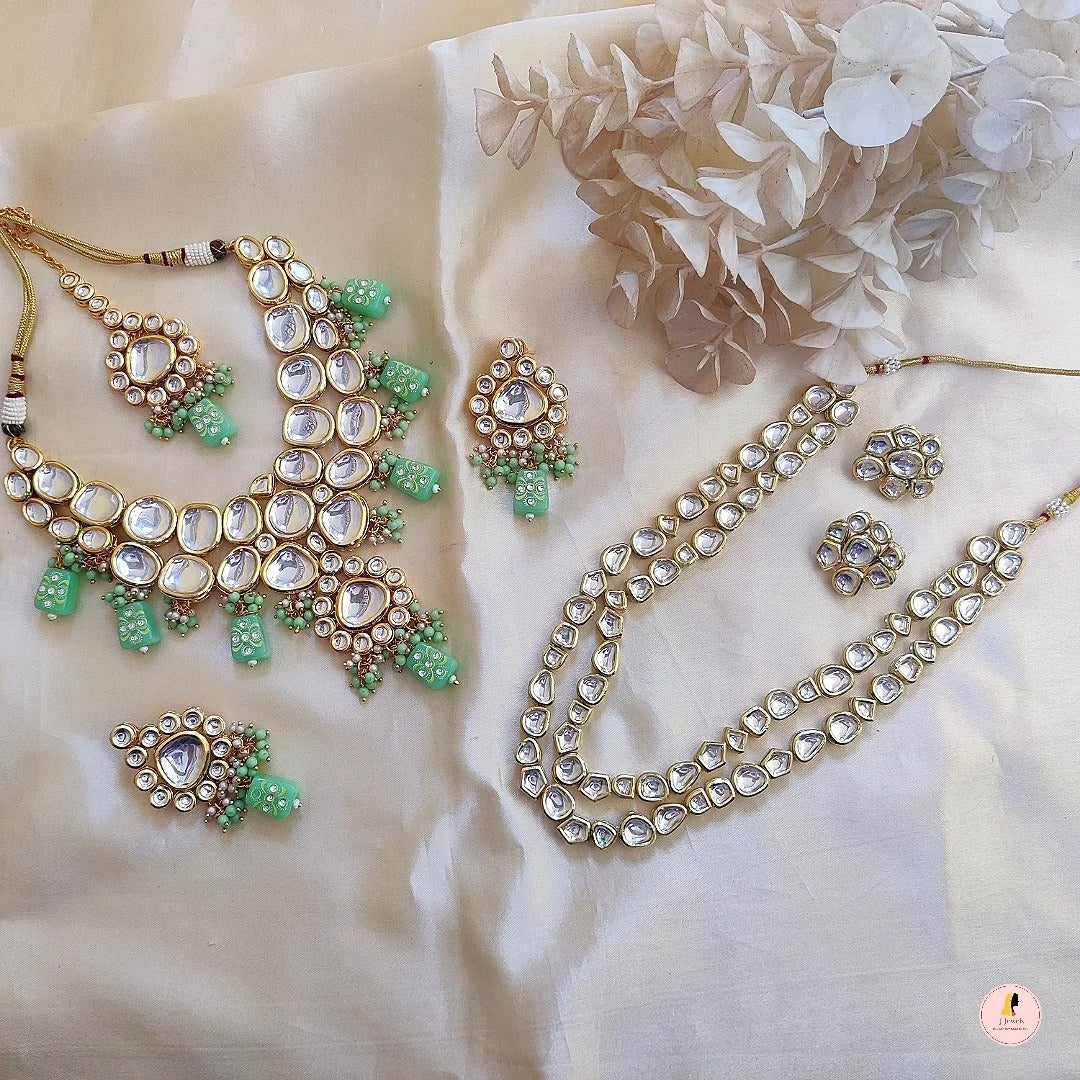 Sabya Bridal Combo - Sea Green
