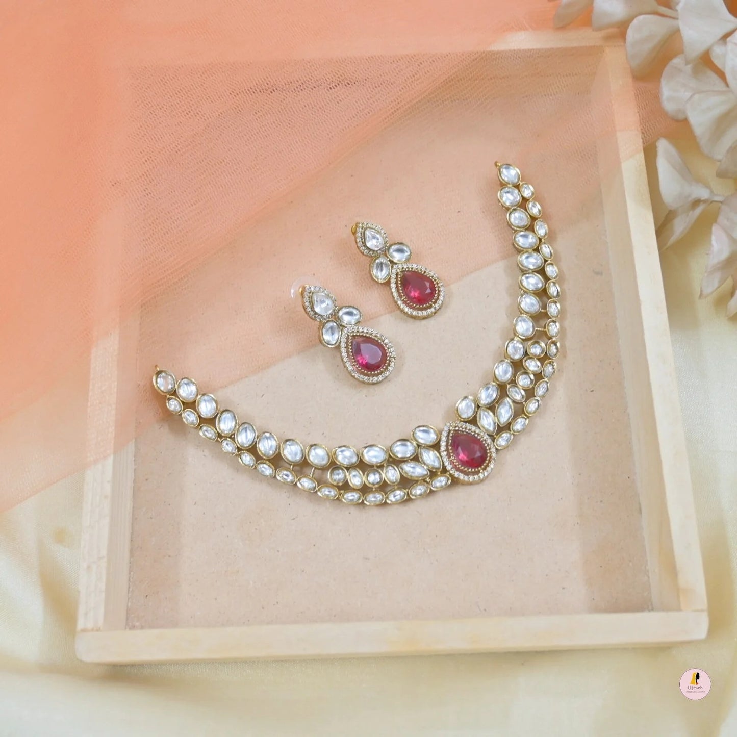 Sunaina Moissanite Jewellery Set