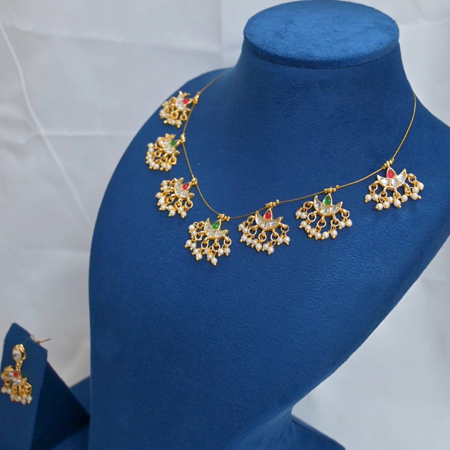 Pina Polki Kundan Jewellery Set