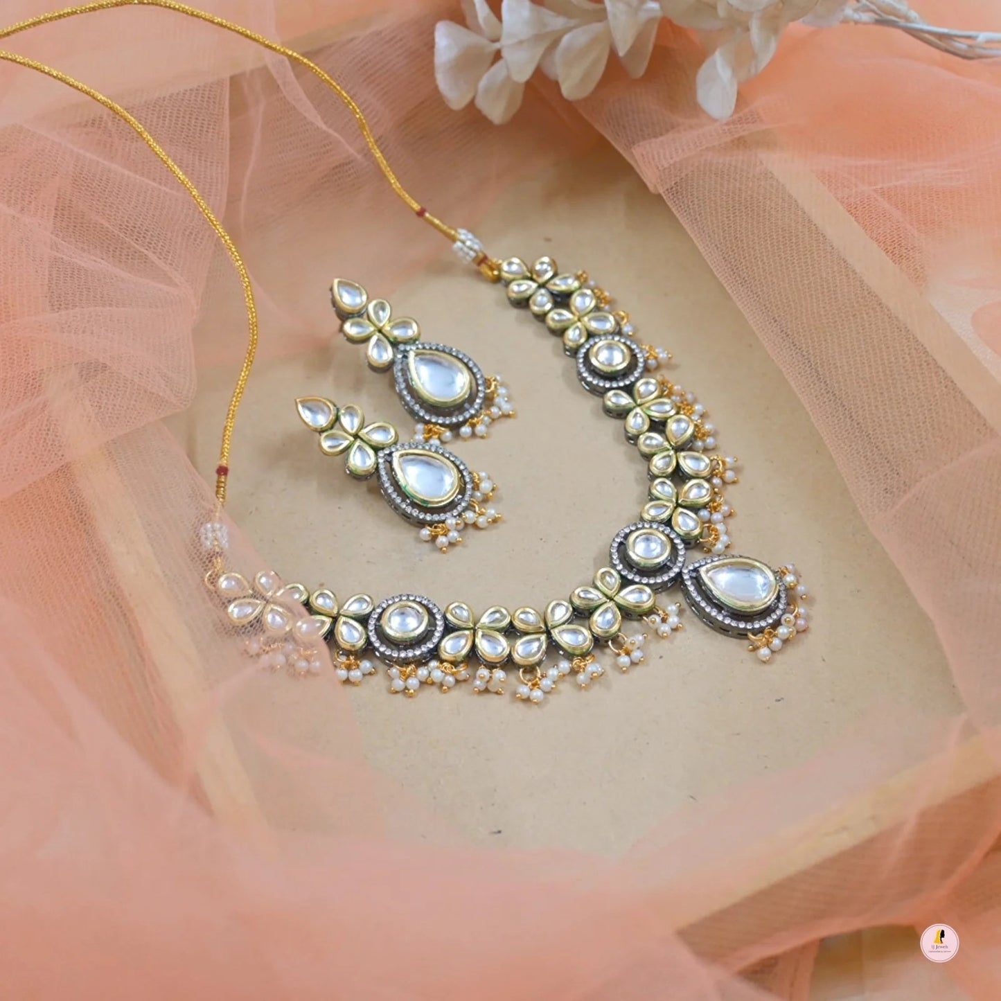Pina Polki Kundan Jewellery Set