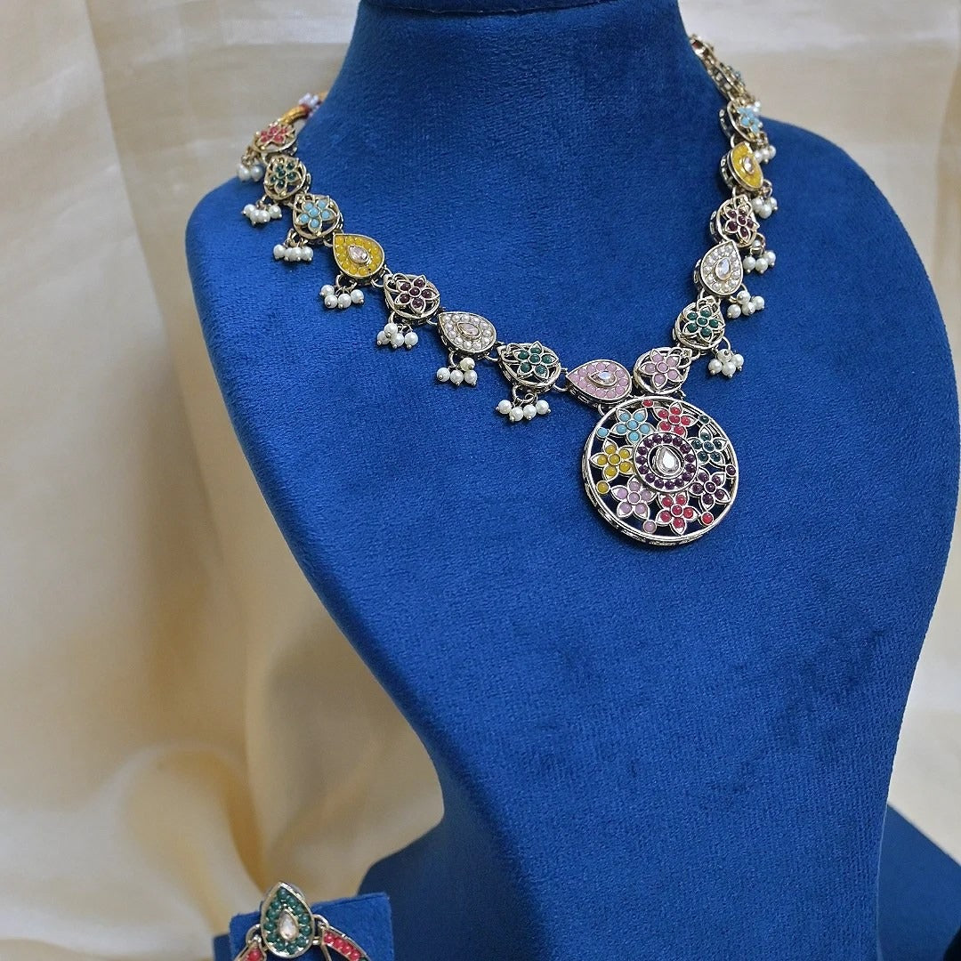 Arlin Multi Color Pendant Set