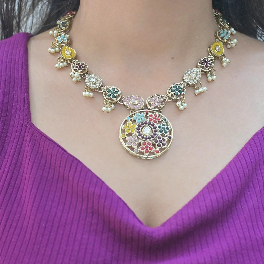 Arlin Multi Color Pendant Set