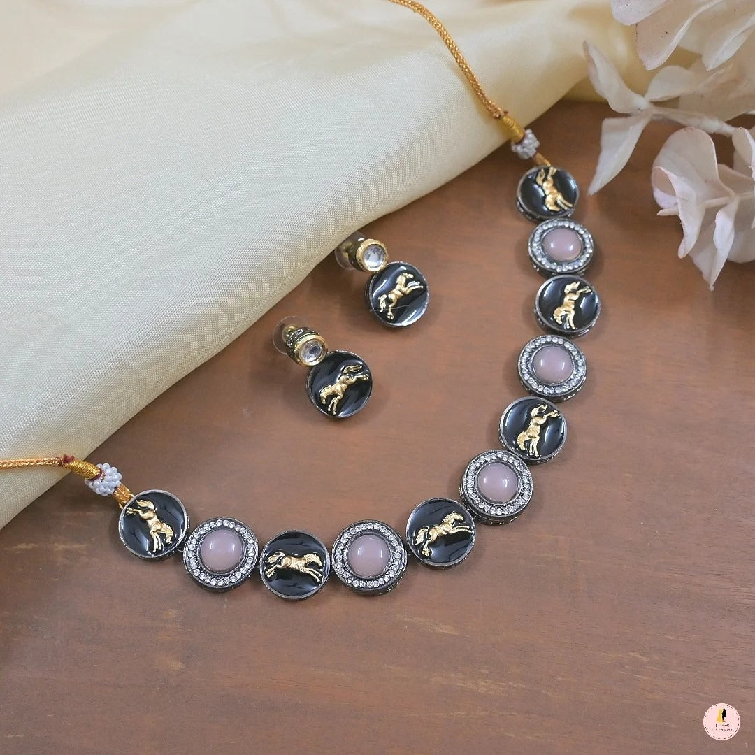 Sabyasachi Logo Inspired Colorful Kundan Set