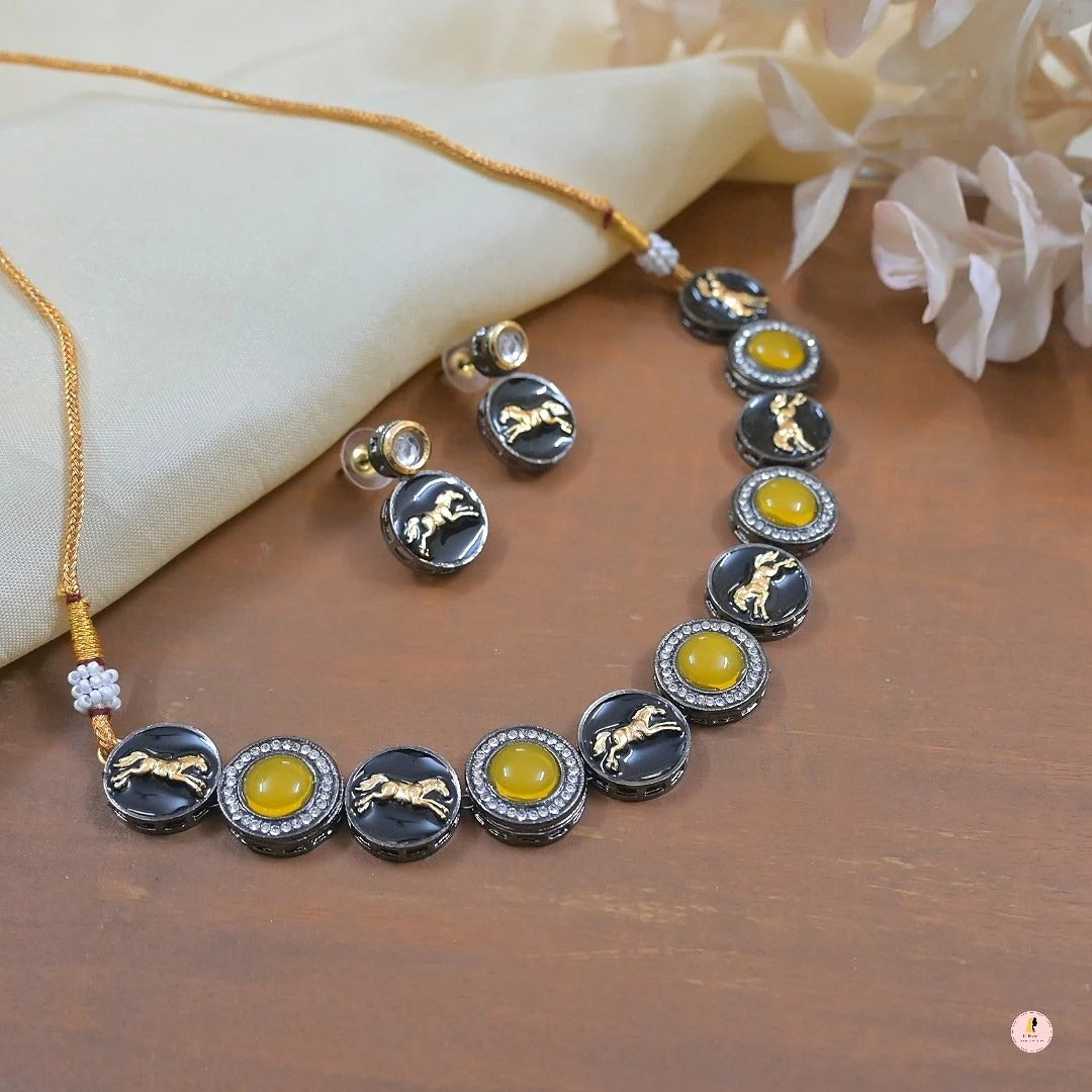 Sabyasachi Logo Inspired Colorful Kundan Set