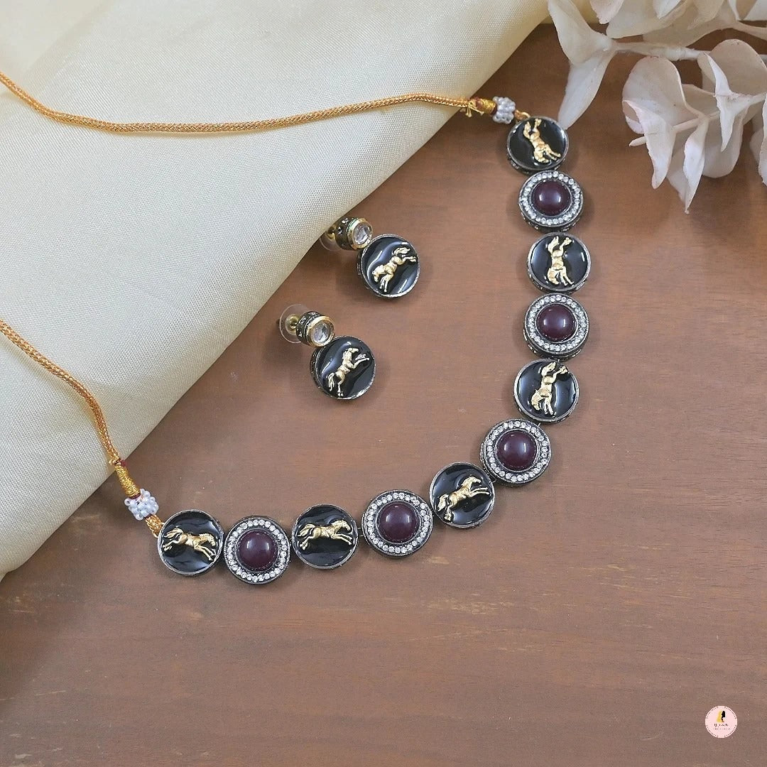 Sabyasachi Logo Inspired Colorful Kundan Set