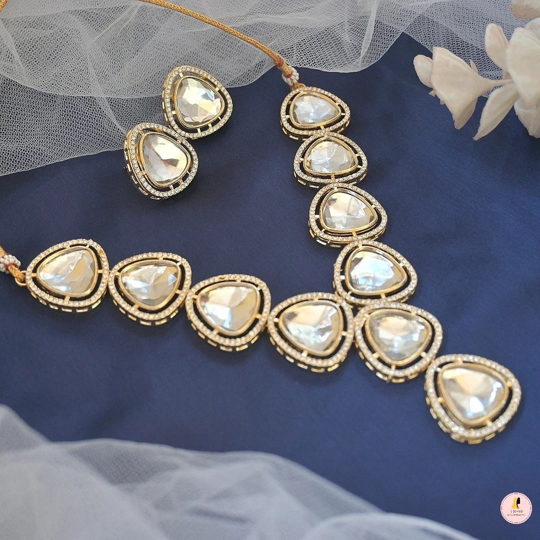 Advitha Polki Lookalike Set