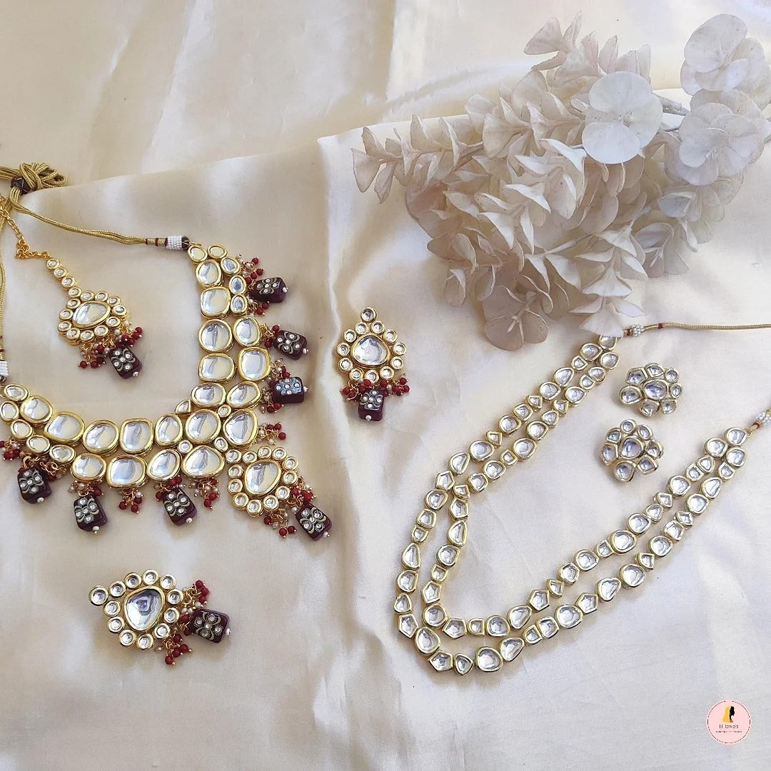 Sabya Bridal Combo - Maroon