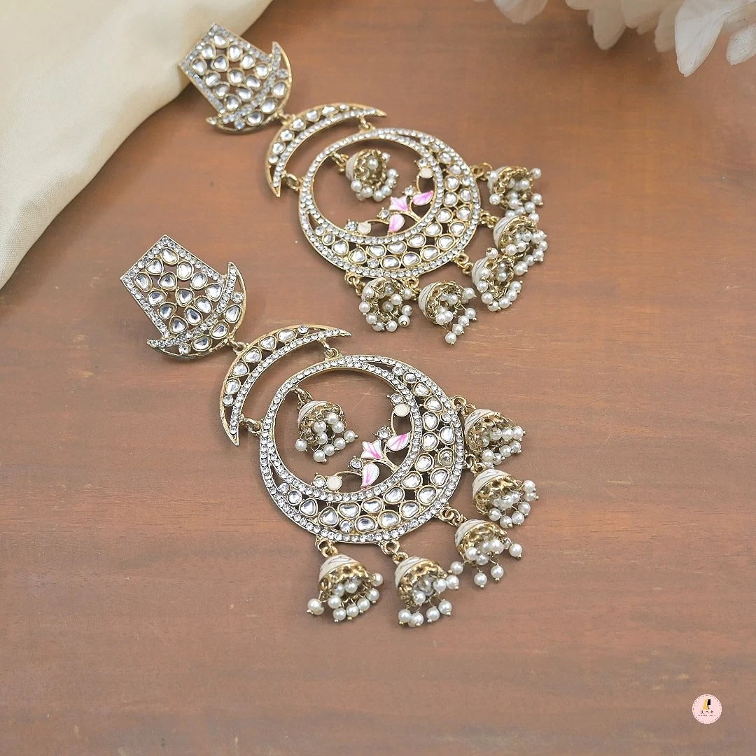 Aisha Oversized Antique Chandbalis