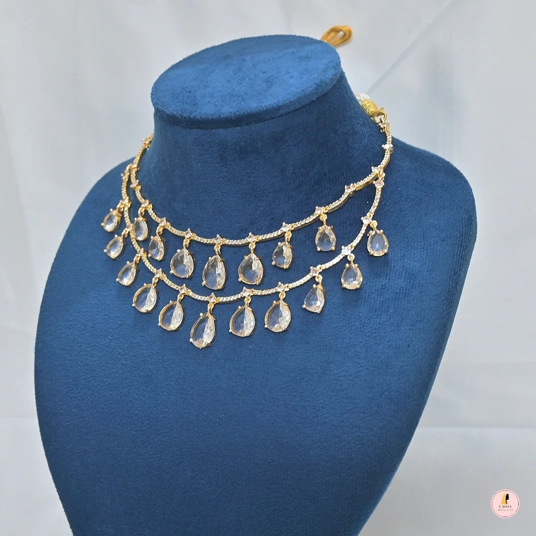 Maheep AD 2 Layer Jewellery Set