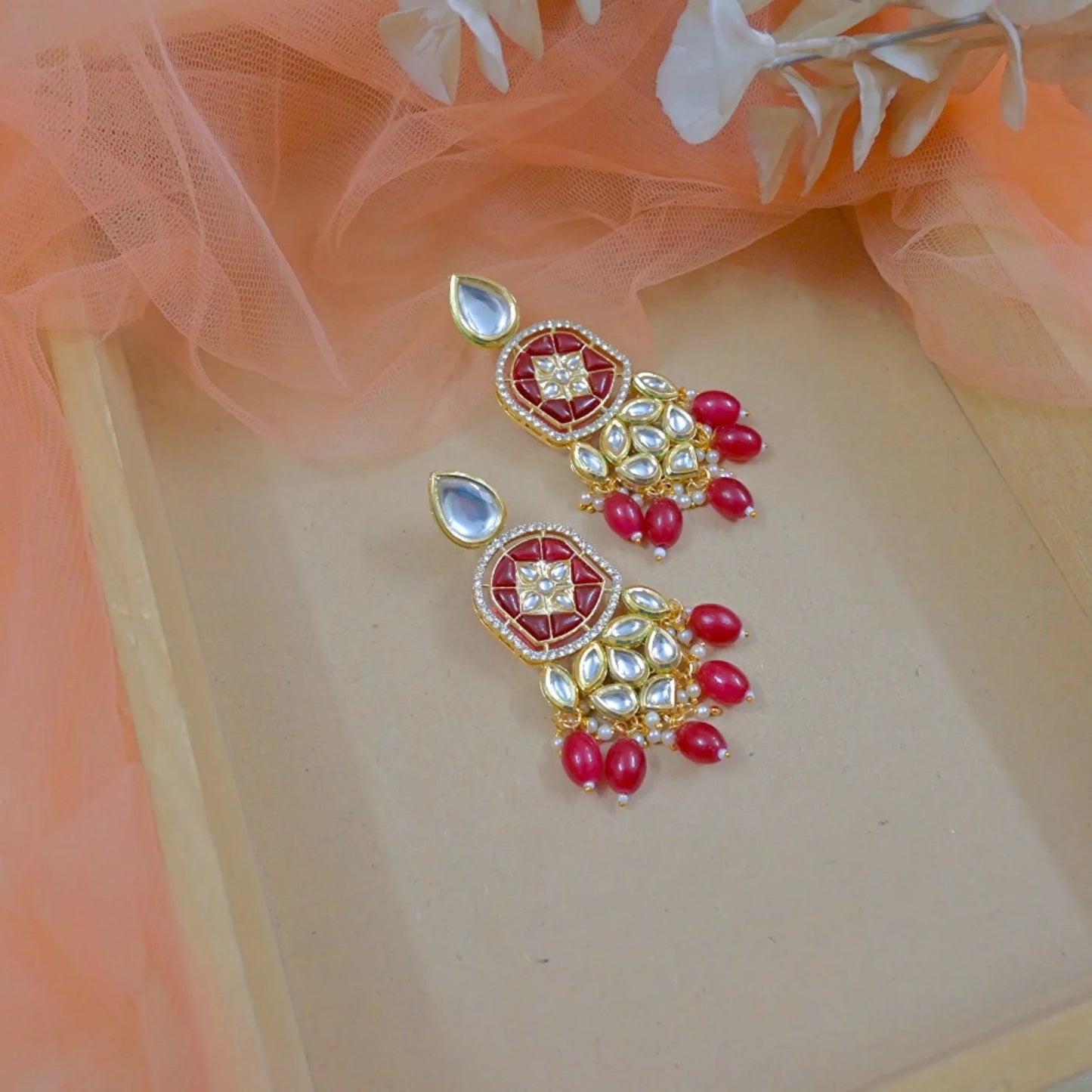 Reha Unique Kundan Earrings