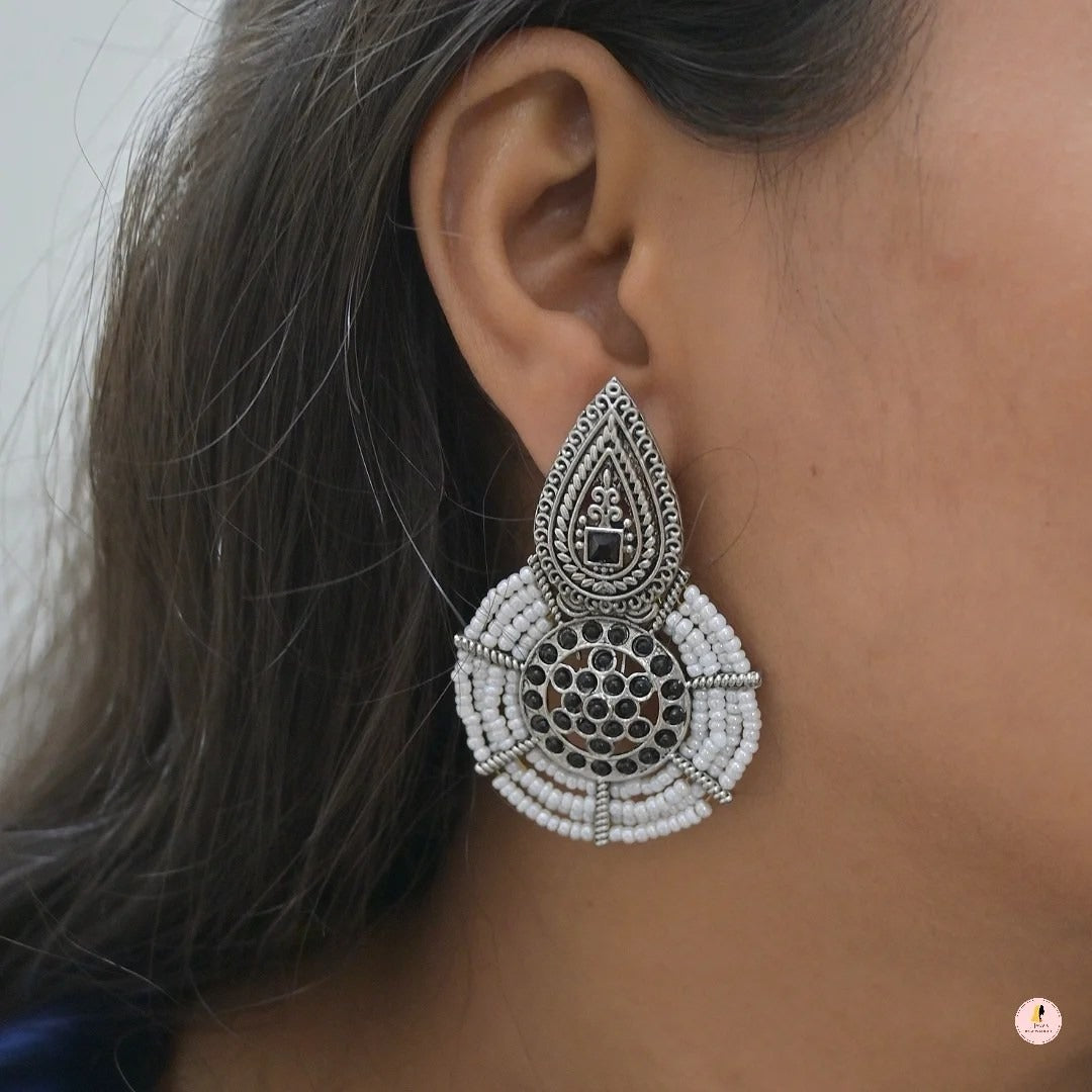 Gunjan Matt Finish Kemp Earrings