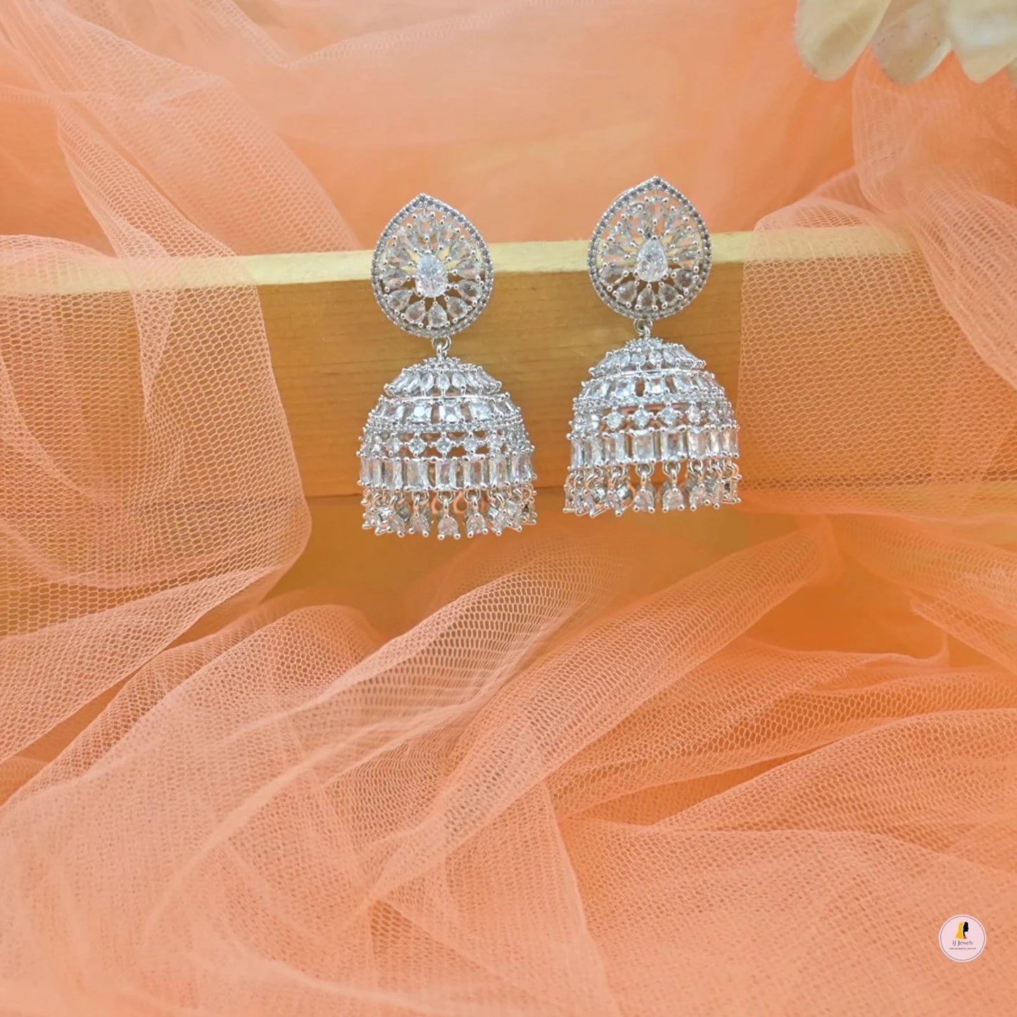 Kria Silver AD Jhumkas