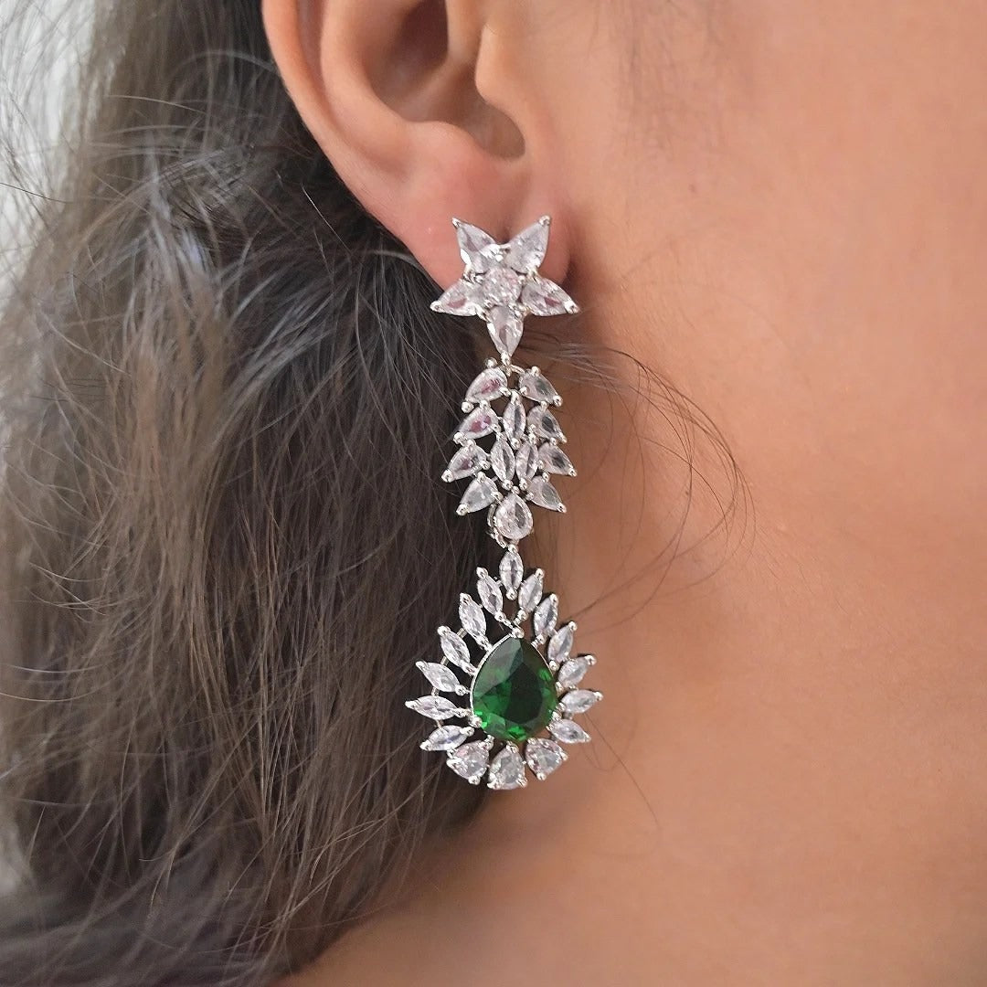 Daisy Water Drop AD Earrings