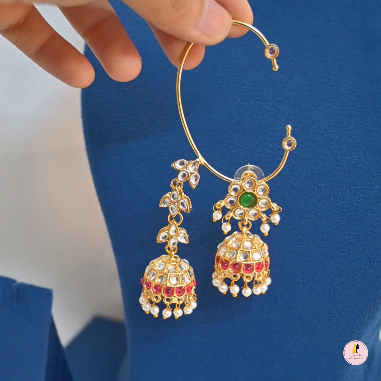 Apoorva 3-in-1 Unique Jhumka Earcuffs