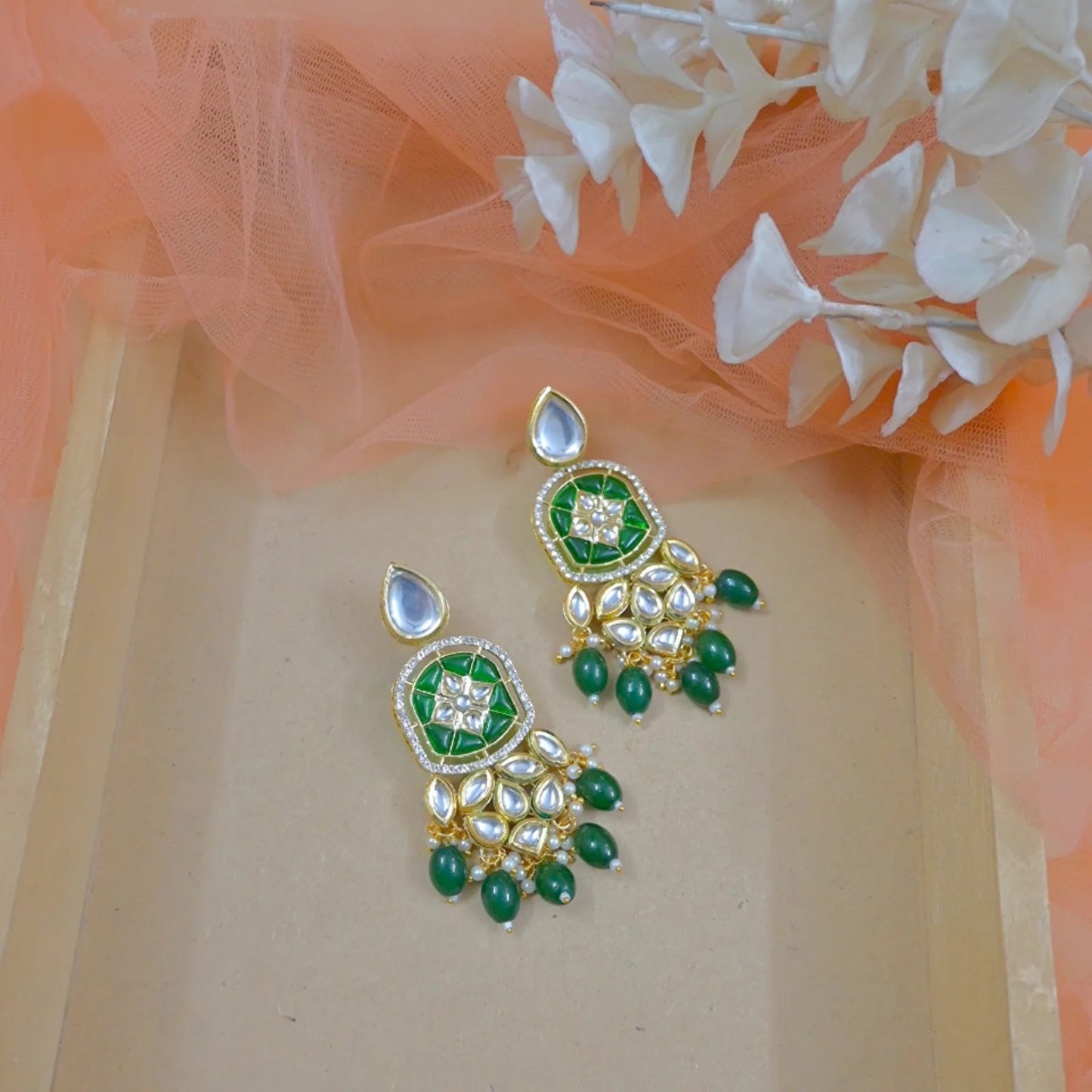 Reha Unique Kundan Earrings