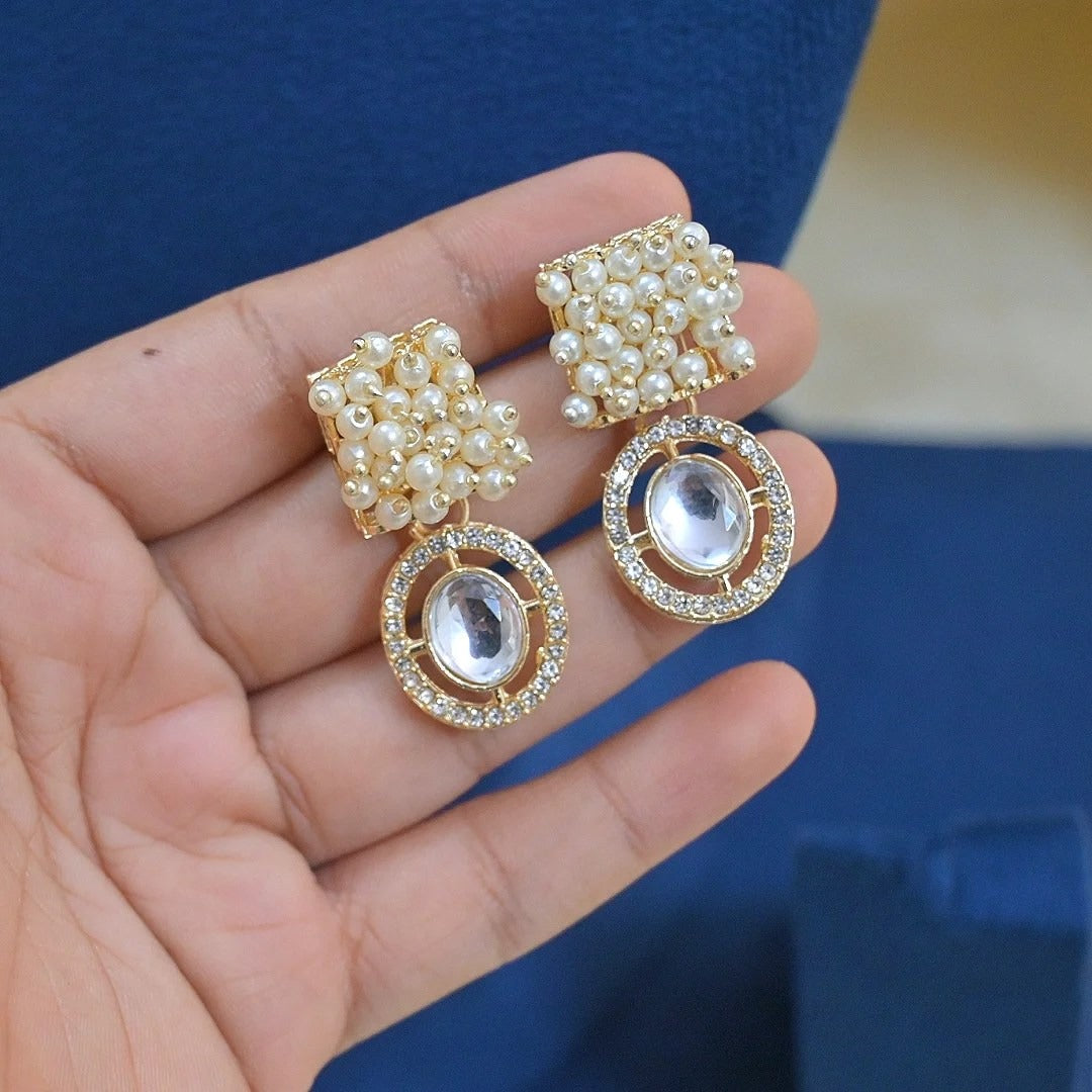 Shreya Polki Style Pearl Jewellery Set