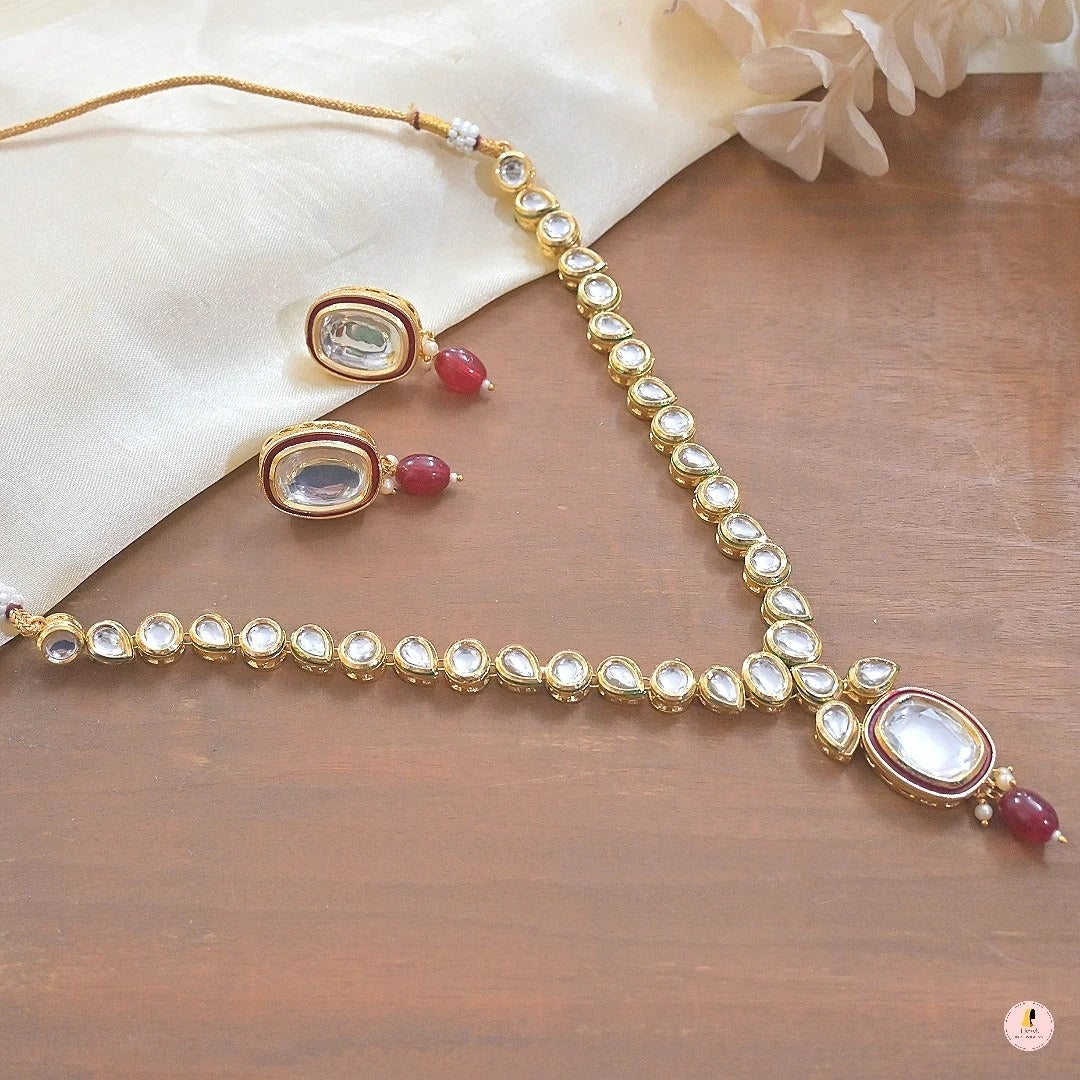 Ziva Kundan Pendant Set