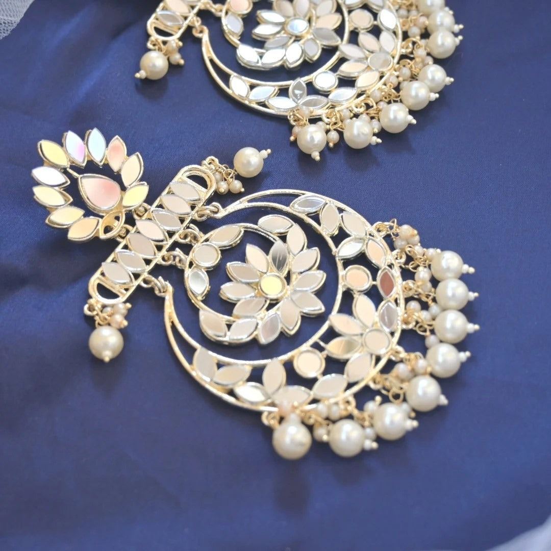 Bipasha Mirror Chaandbali Earrings