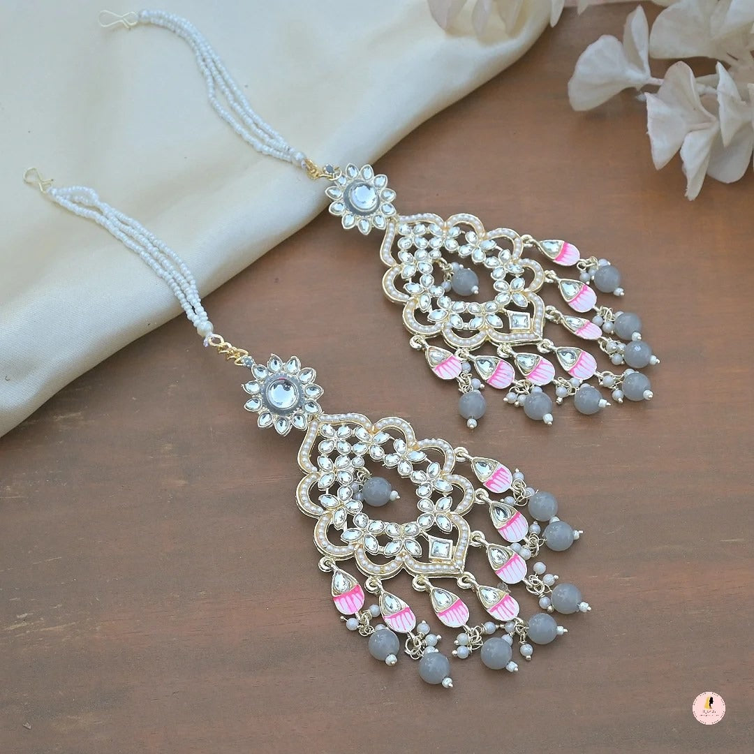 Sanjana Light Weight Meenawork Sahara Earrings