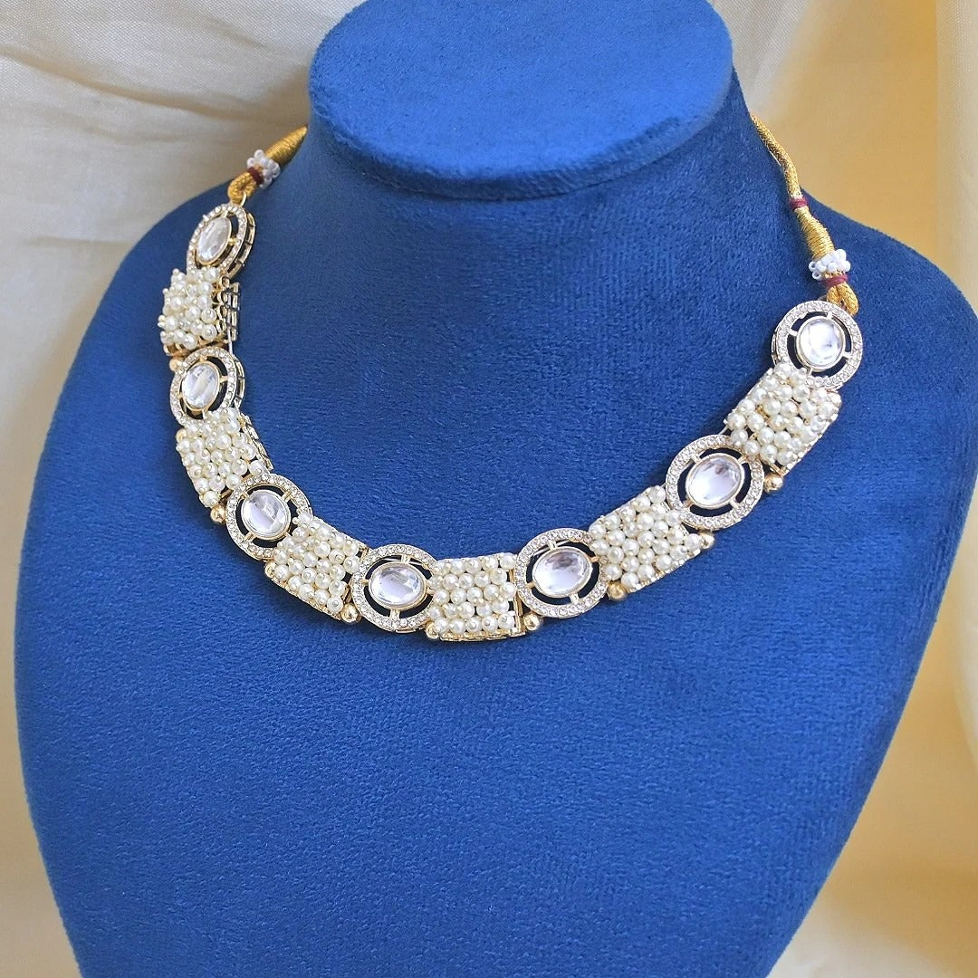 Shreya Polki Style Pearl Jewellery Set