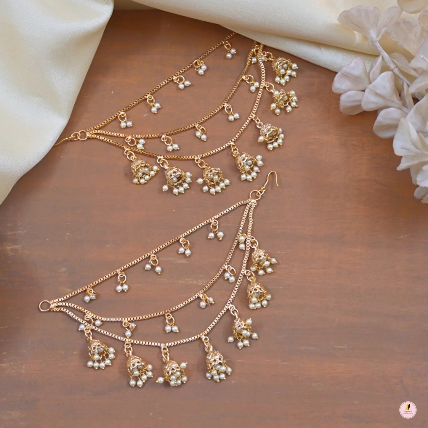 Padmini Bahubali AD Golden Jhumkas