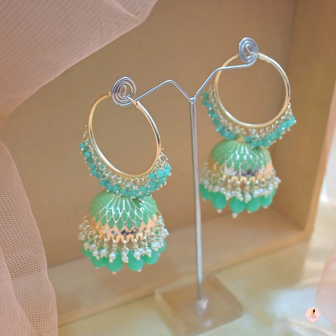 Ridhima Meenawork Lightweight Jhumkas