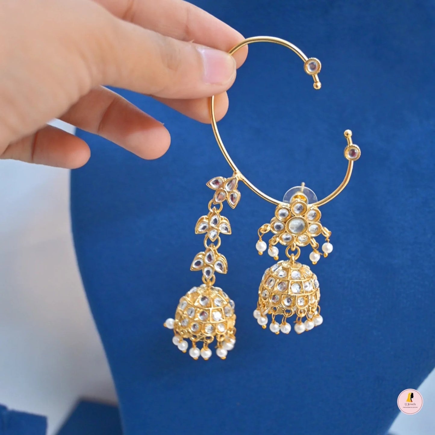 Apoorva 3-in-1 Unique Jhumka Earcuffs