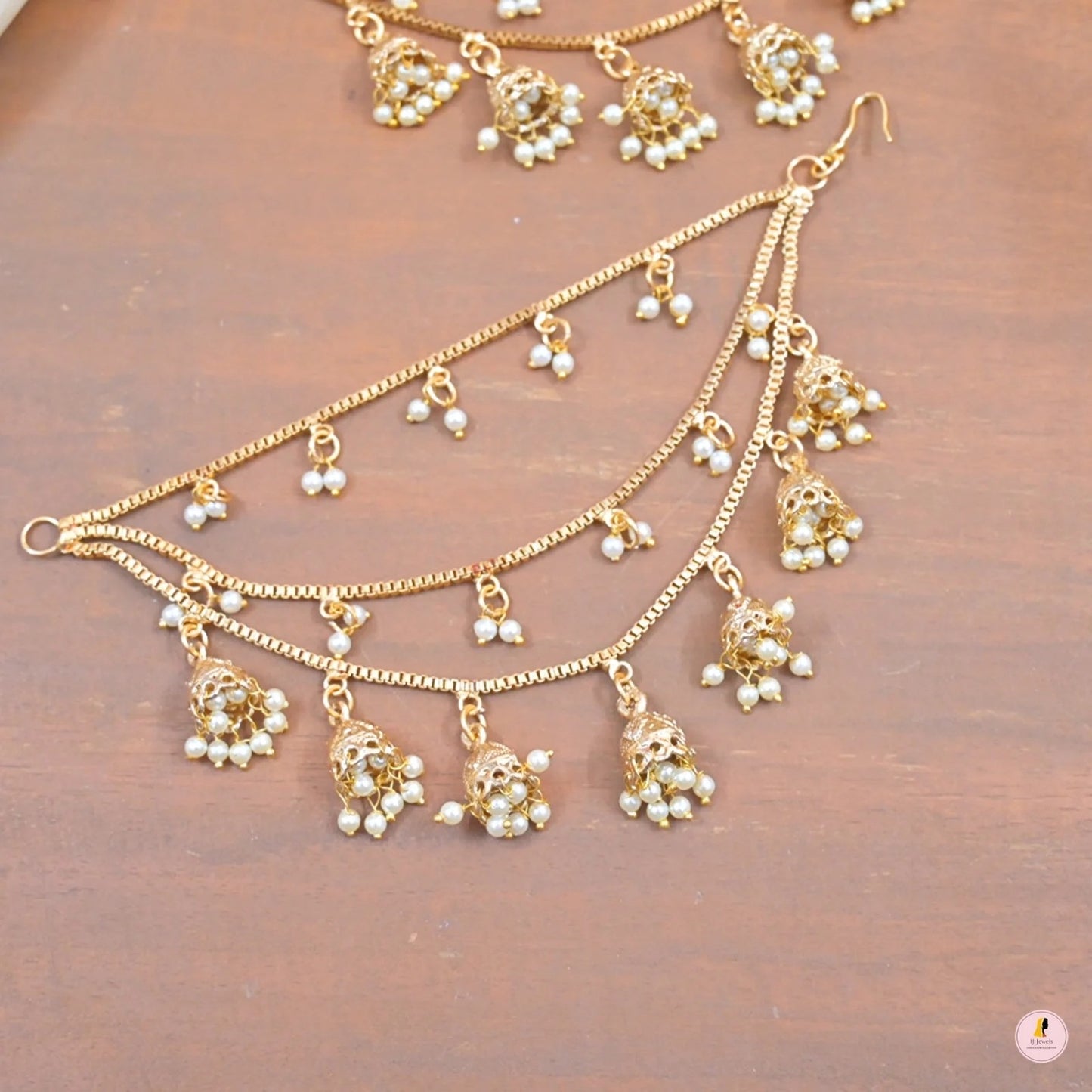 Padmini Bahubali AD Golden Jhumkas