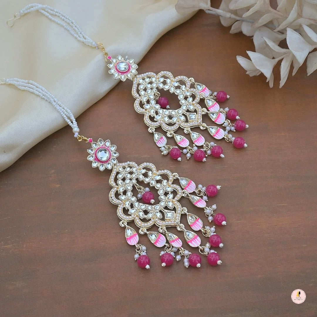 Sanjana Light Weight Meenawork Sahara Earrings