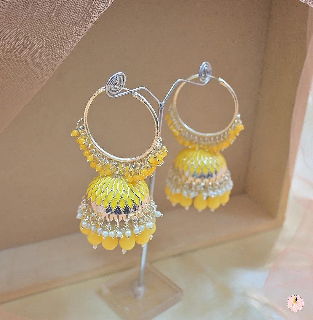 Ridhima Meenawork Lightweight Jhumkas