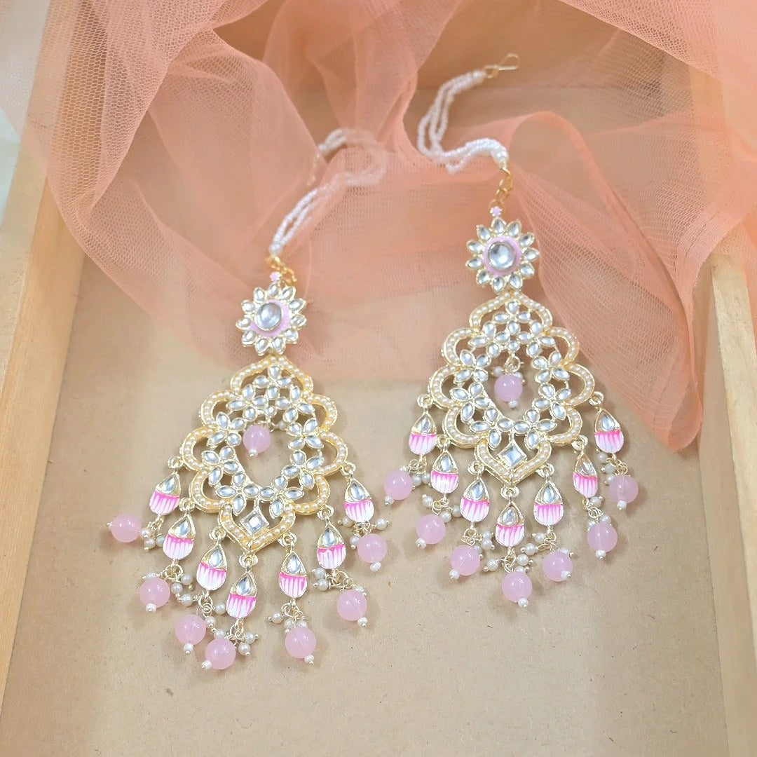 Sanjana Light Weight Meenawork Sahara Earrings