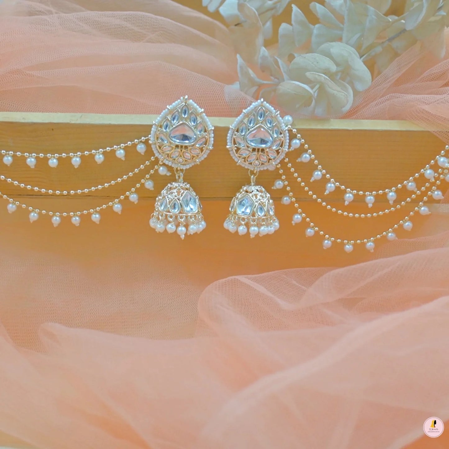 Ruhi Jhumkas with Earchain