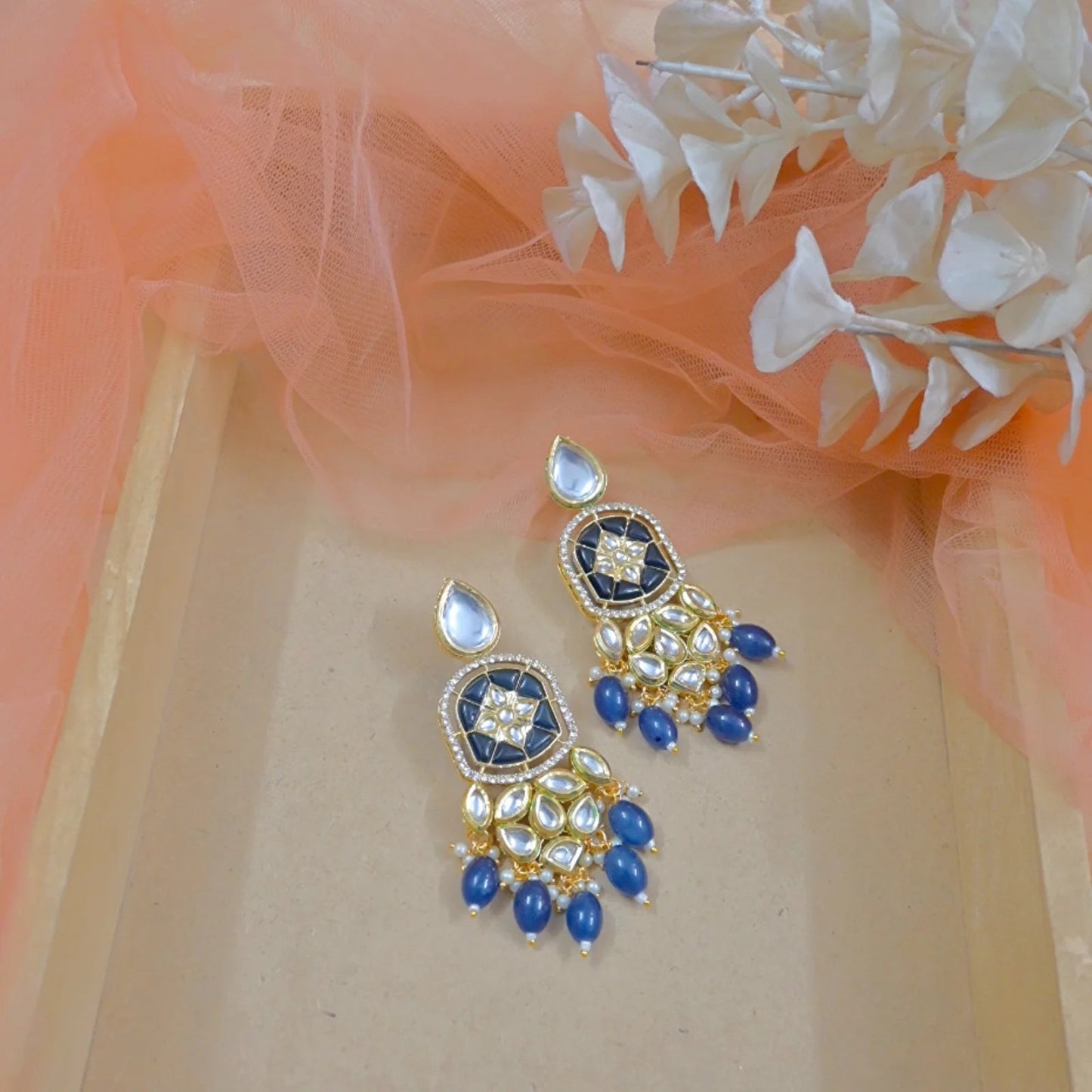Reha Unique Kundan Earrings