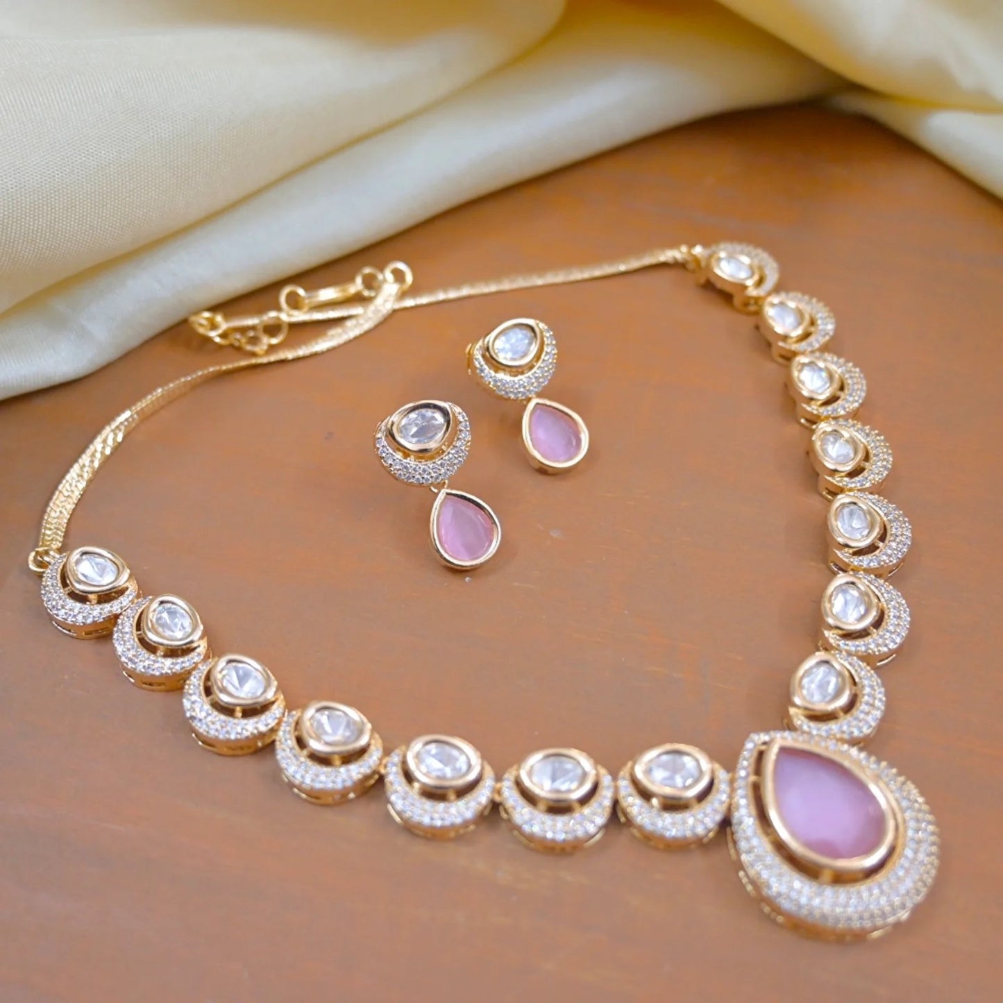 Sneha Real Polki Kundan Jewellery Set