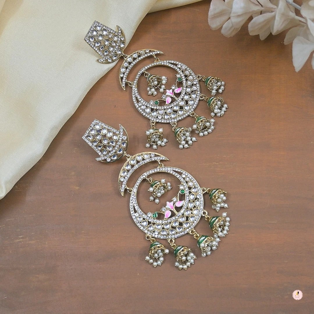Aisha Oversized Antique Chandbalis
