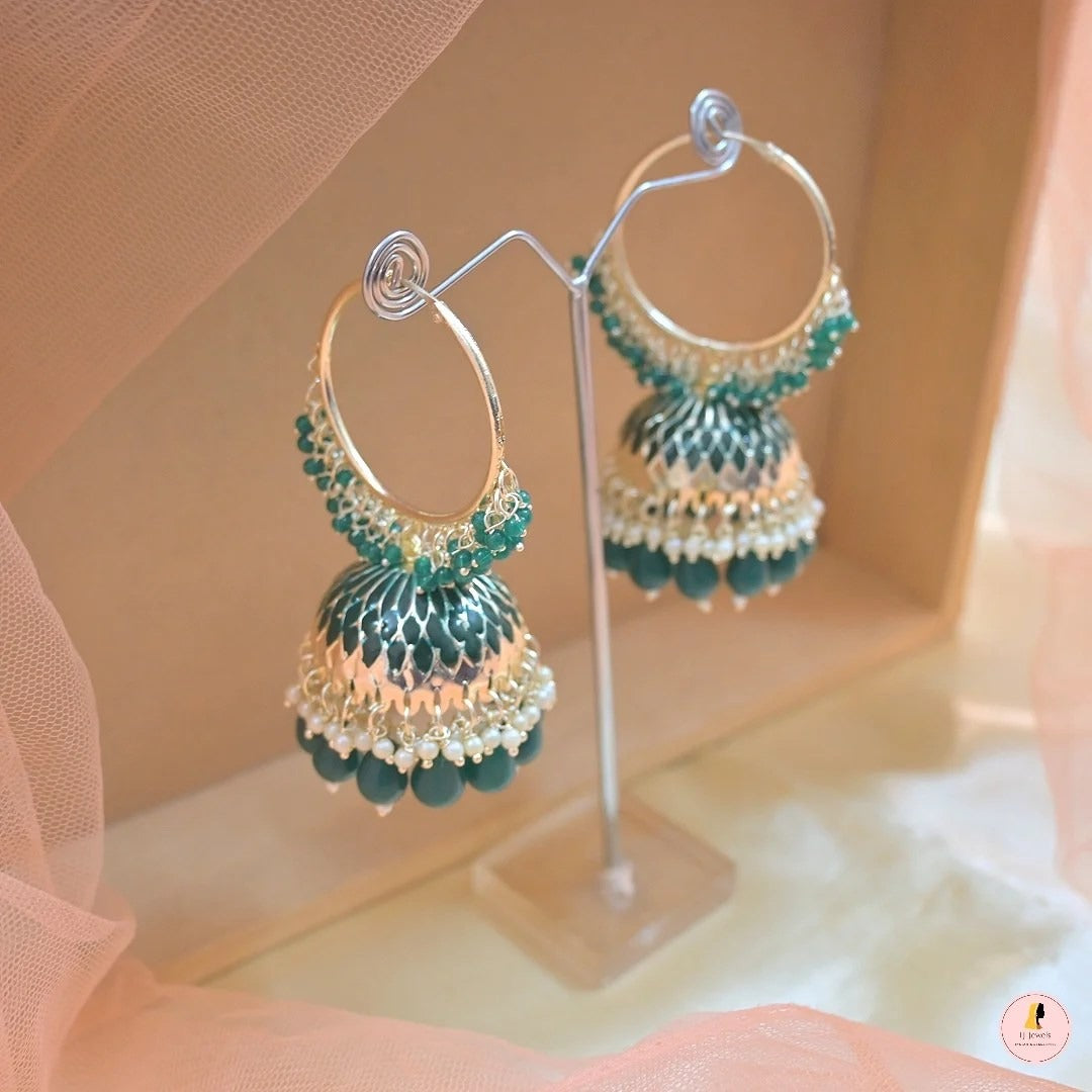 Ridhima Meenawork Lightweight Jhumkas