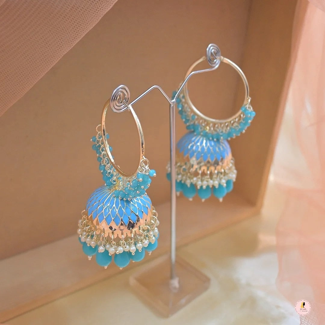 Ridhima Meenawork Lightweight Jhumkas