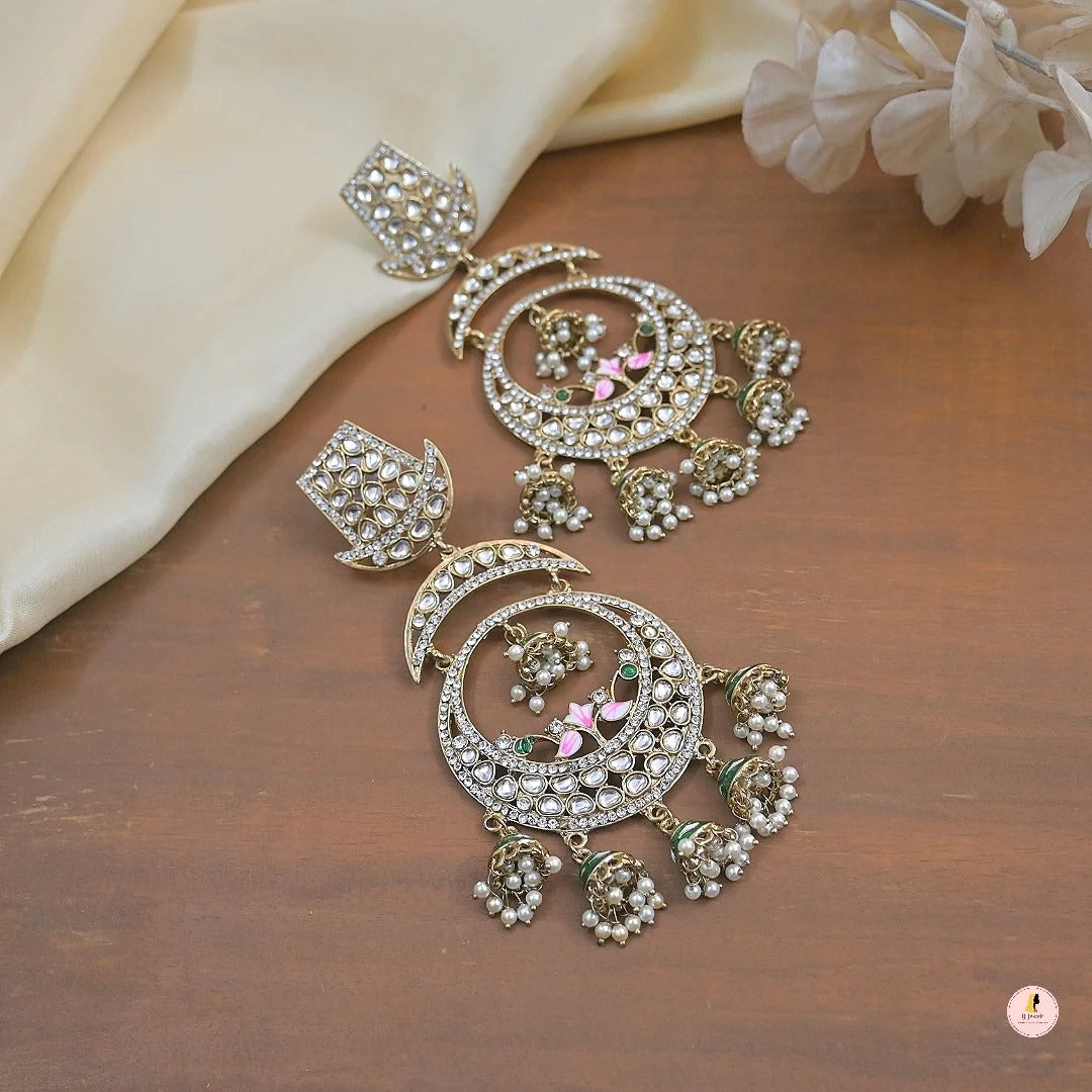 Aisha Oversized Antique Chandbalis