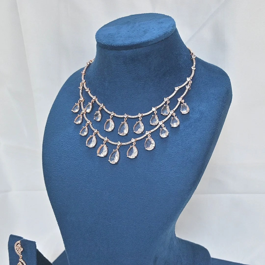 Maheep AD 2 Layer Jewellery Set