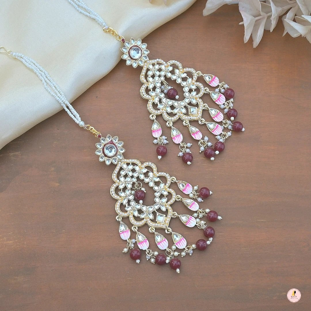Sanjana Light Weight Meenawork Sahara Earrings