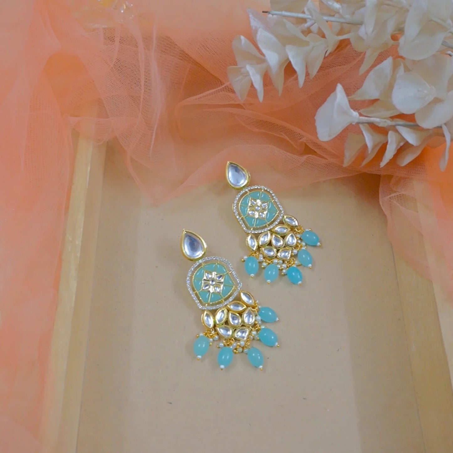 Reha Unique Kundan Earrings