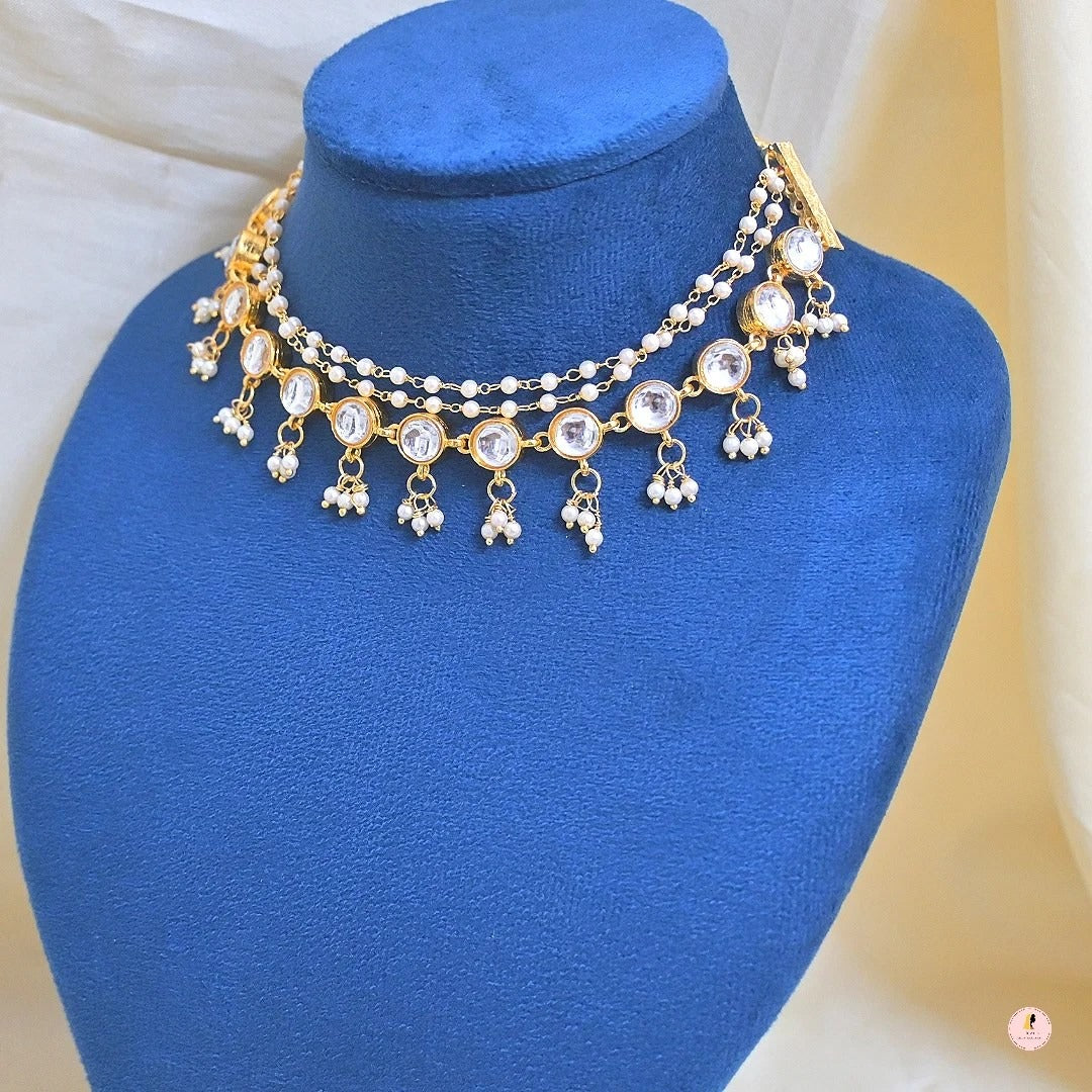 Fiona Pearl Layered Jewellery Set