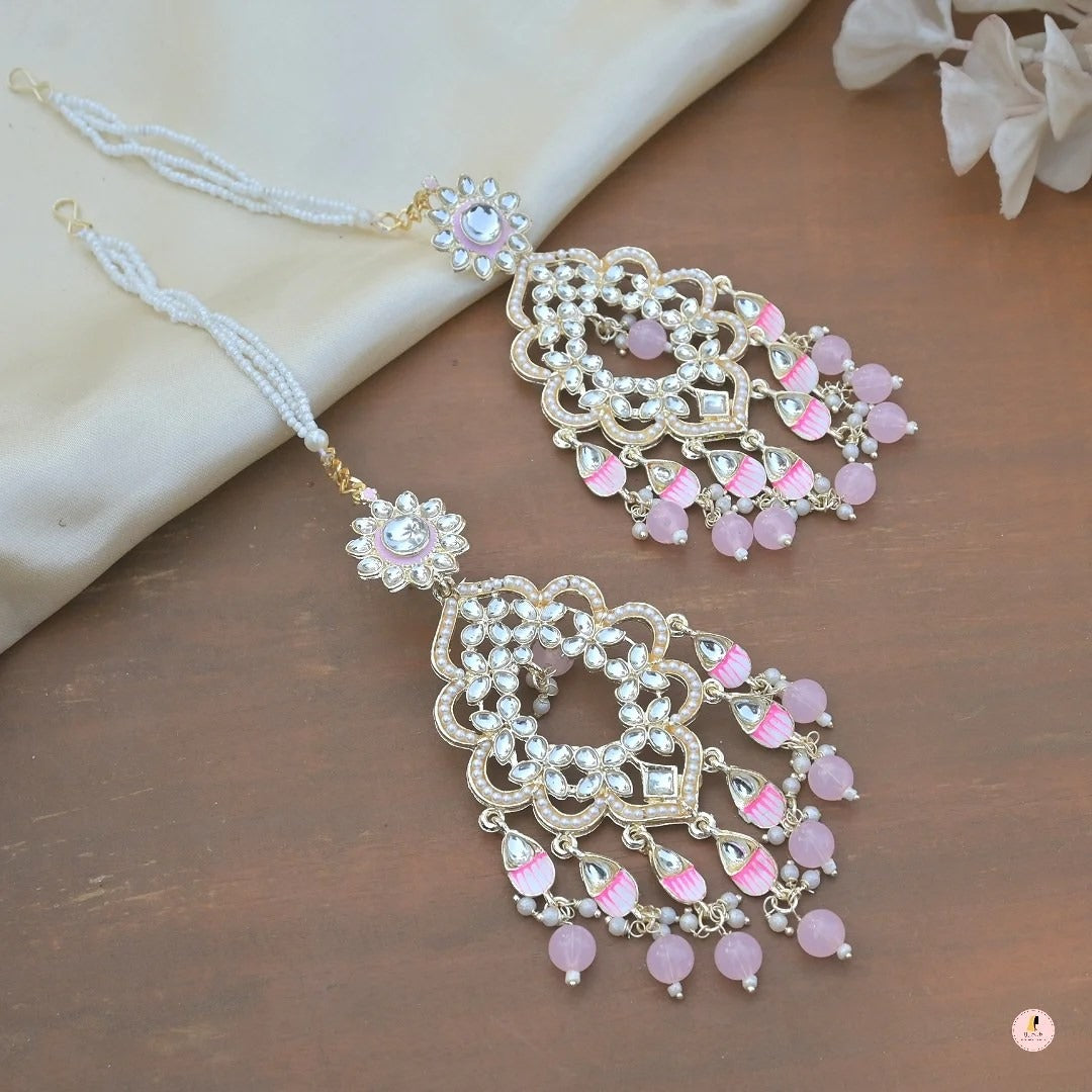 Sanjana Light Weight Meenawork Sahara Earrings