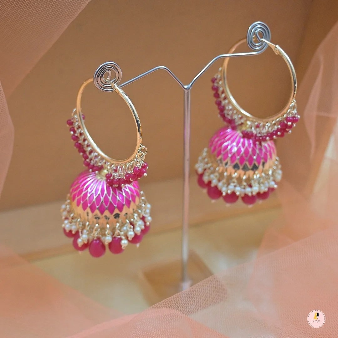 Ridhima Meenawork Lightweight Jhumkas
