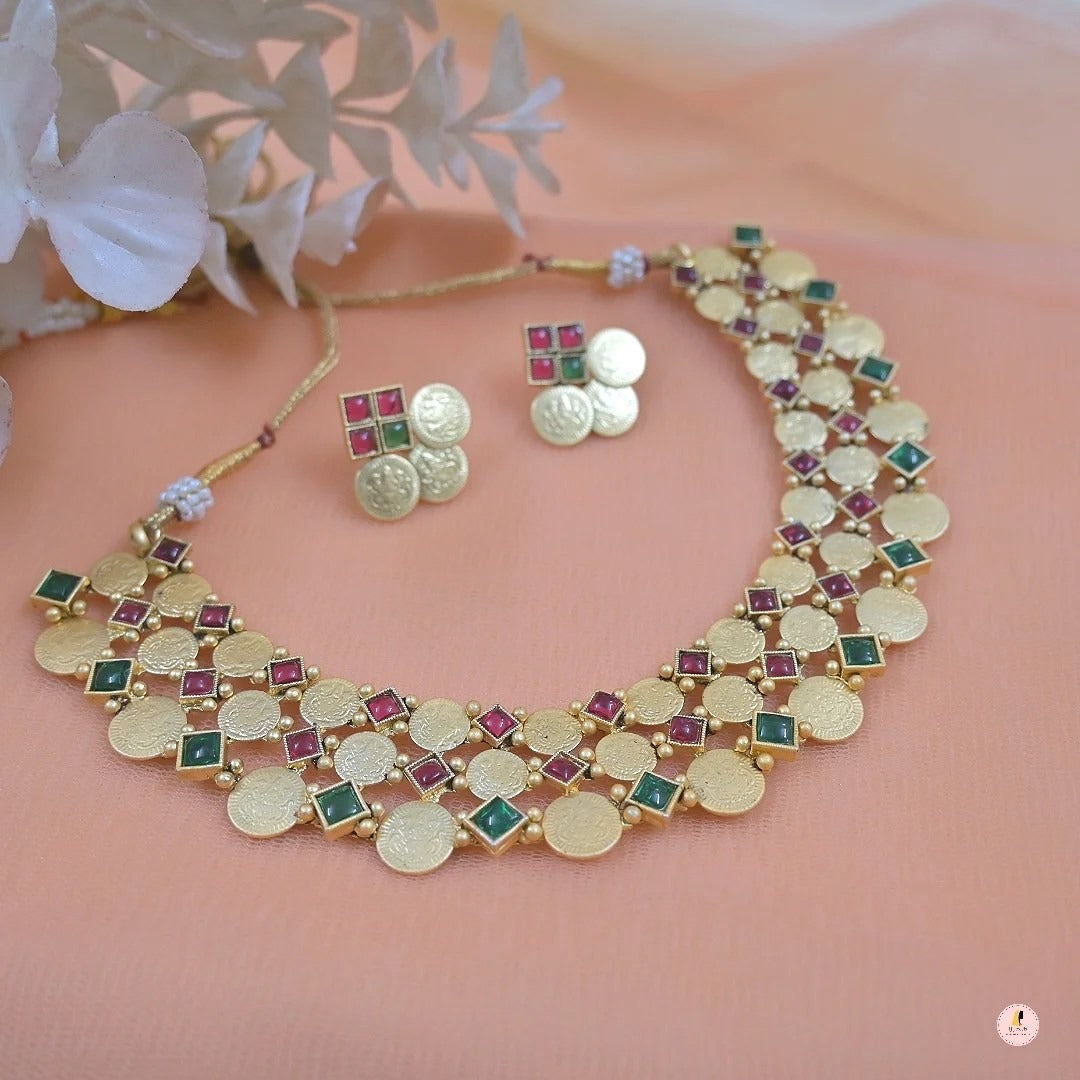 Janaki Gold Plated Unique Elegant Set