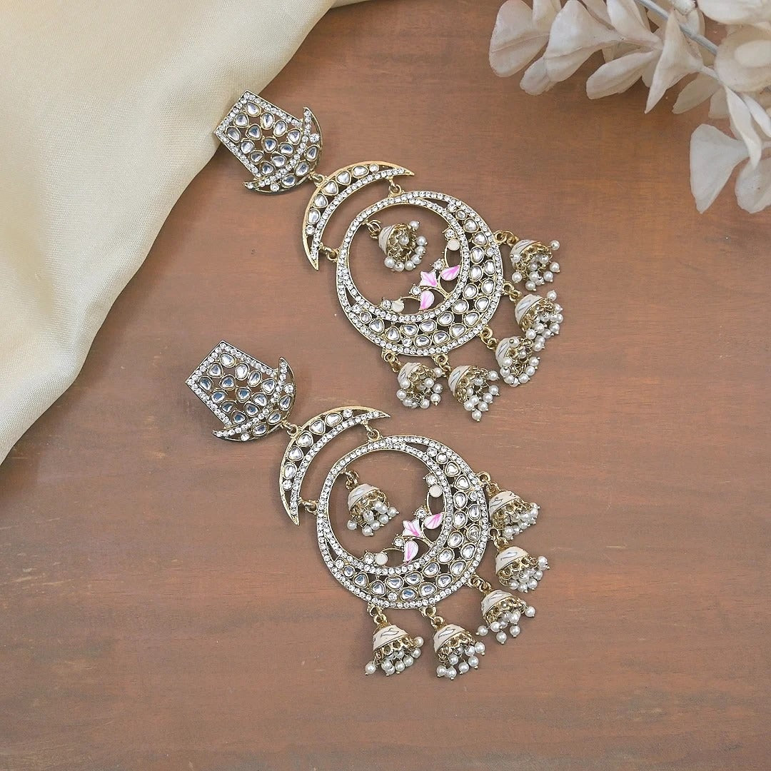 Aisha Oversized Antique Chandbalis