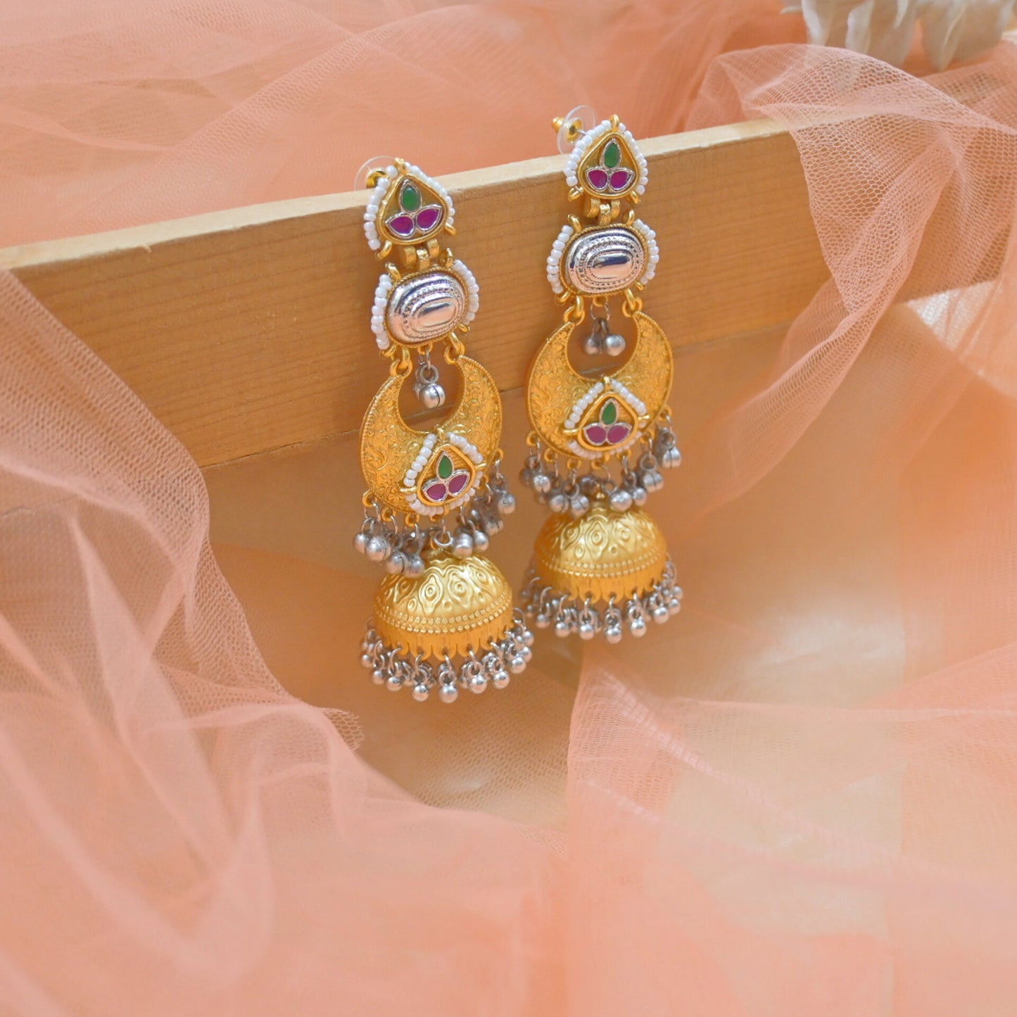 Raina Brass Lightweight Jhumkas
