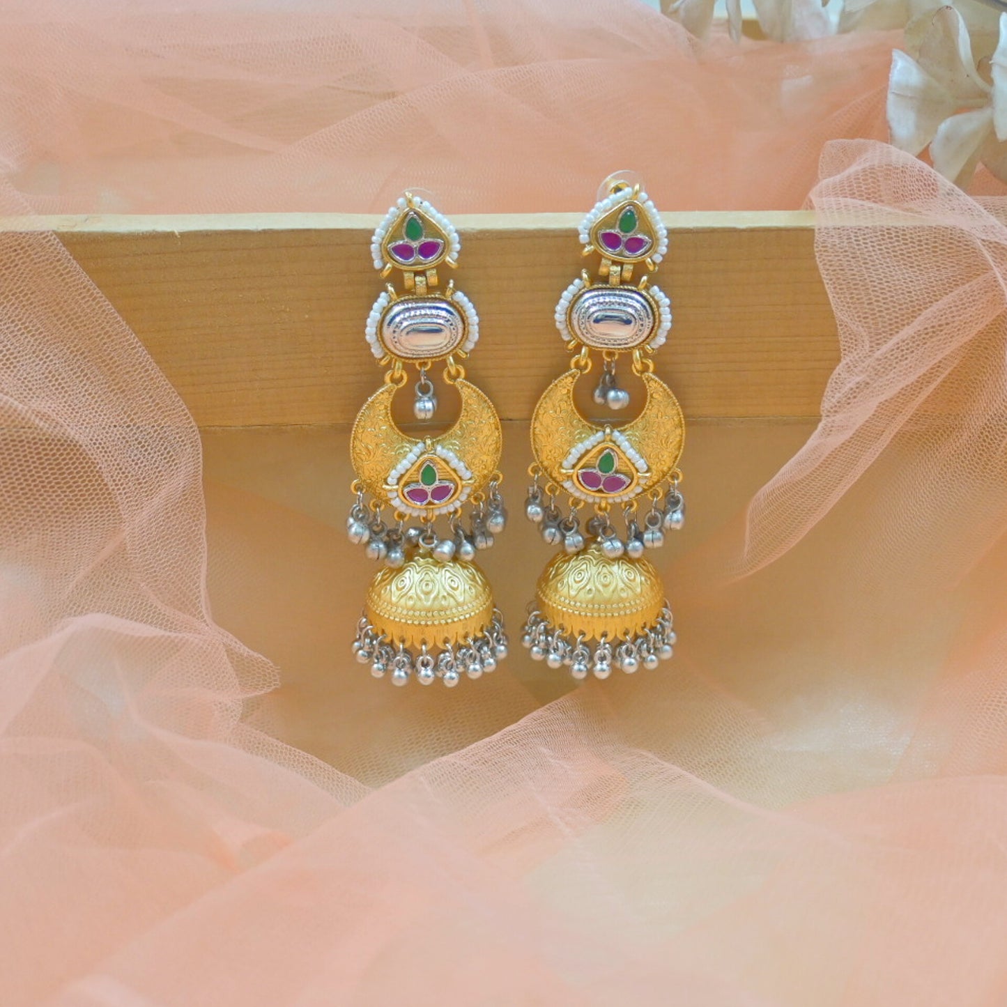 Raina Brass Lightweight Jhumkas