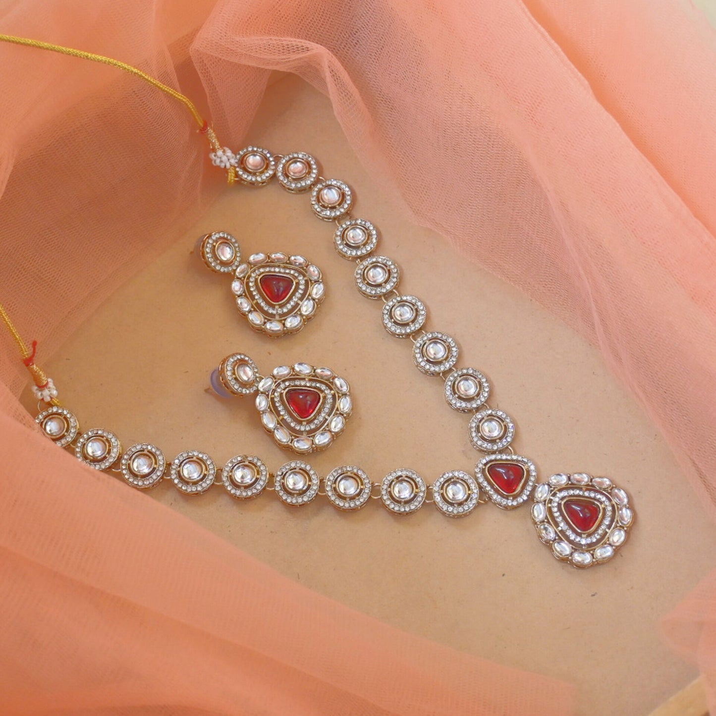 Samaira Polki Style Necklace Set